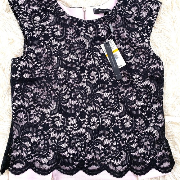 ROBERT RODRIGUEZ•black lace sleeveless shell top 6 NWT - Picture 4 of 7